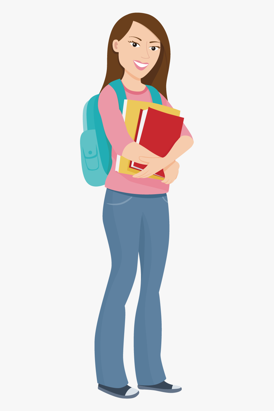 Student University College Education Clip Art - College Student Clip Art, Transparent Clipart
