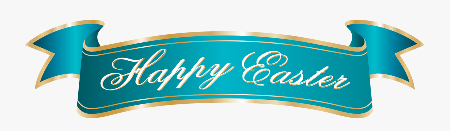 Happy Easter Banner Clip Art Image - Transparent Happy Easter Png, Transparent Clipart