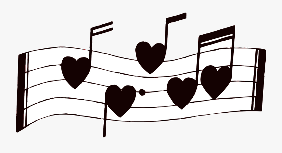 Note Music Notes Musical Clip Art Free Clipart Image - Happy Valentines Day Musical, Transparent Clipart