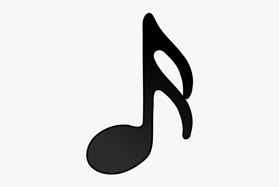 Music - Notes - Clip - Art - Black - And - White - Sixteenth Note Clip Art, Transparent Clipart