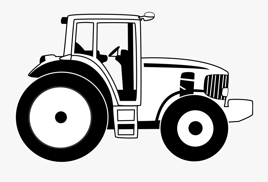 Tractor Clipart Black And White, Transparent Clipart