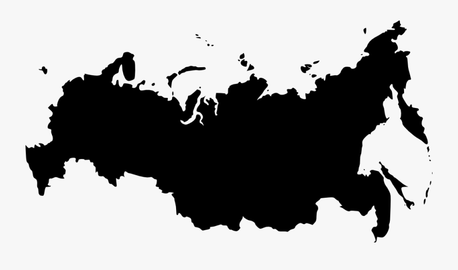 Russia Outline Map - Russia Map Clip Art, Transparent Clipart