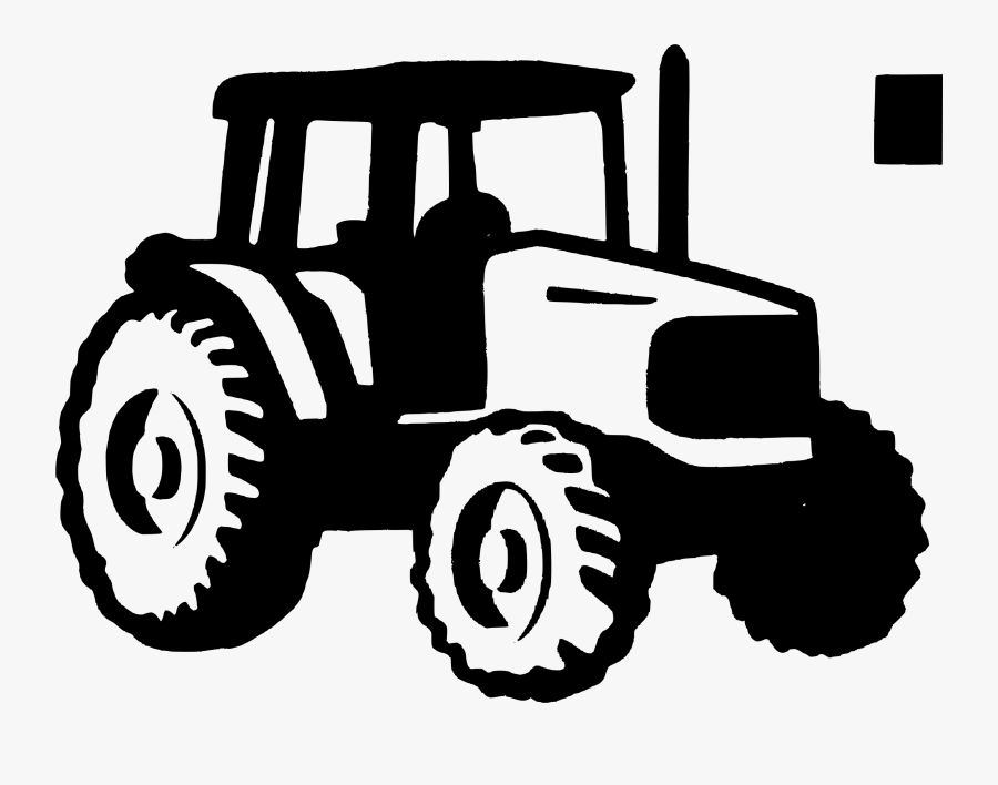 Tractor Clipart 3 Image - Tractor Black And White, Transparent Clipart