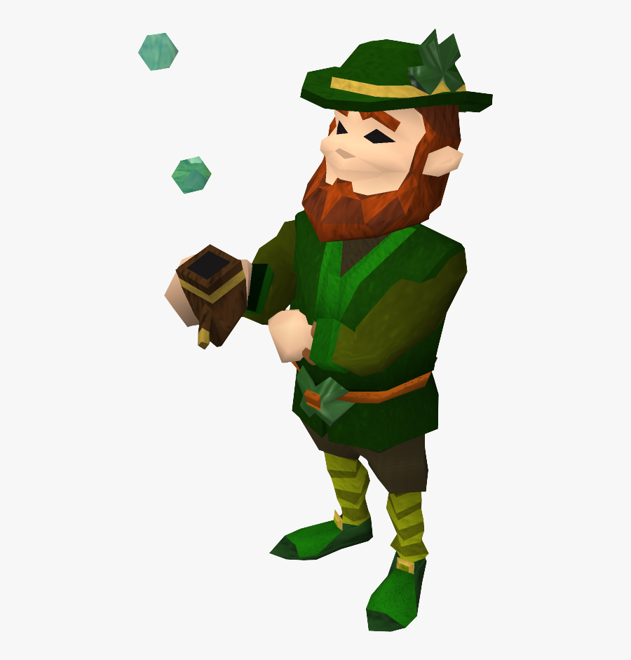 Leperchan With Basketball Clipart - Leprechaun Runescape, Transparent Clipart