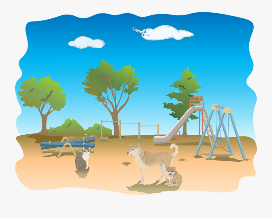 Outside Clipart Empty School Playground - Parque Desenho Png, Transparent Clipart