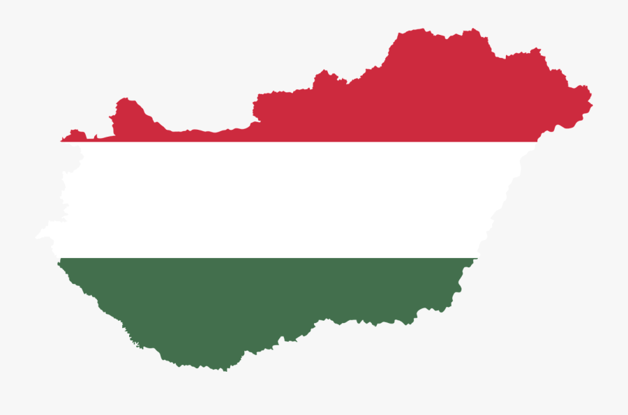 Map,area,hungary - Hungary Flag And Map, Transparent Clipart