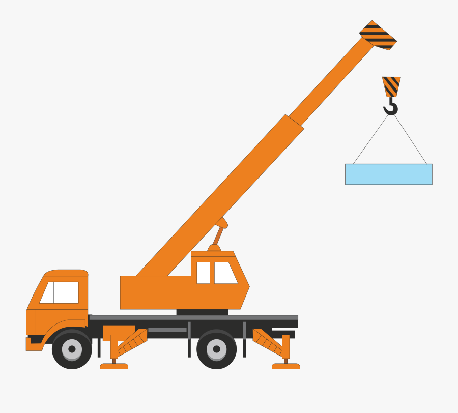 Construction Clipart Forklift - Construction Crane Clip Art, Transparent Clipart