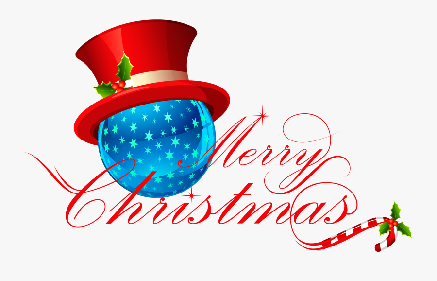 Merry Christmas Clipart Train - Transparent Background Merry Christmas Clip Art, Transparent Clipart