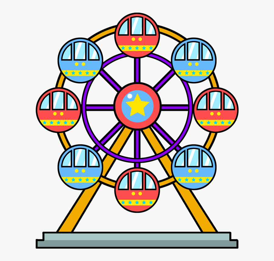 Park Free To Use Cliparts - Ferris Wheel Clipart, Transparent Clipart