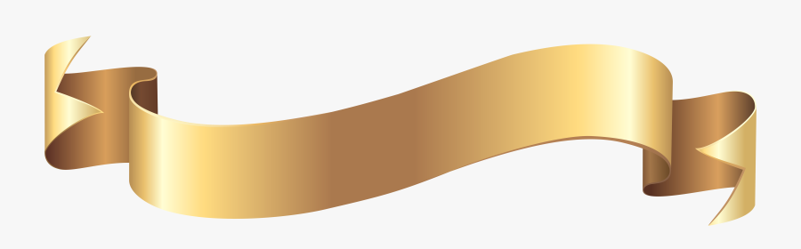 Thumb Image - Gold Banner Transparent Background, Transparent Clipart