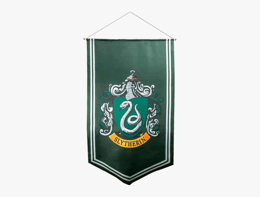 Slytherin Png Clipart Background - Harry Potter Slytherin Flag, Transparent Clipart