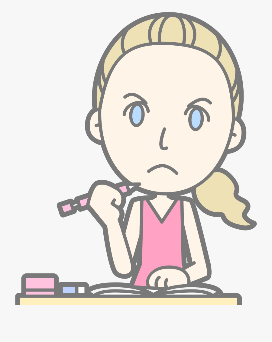 Transparent Sadness Clipart - Grumpy Student, Transparent Clipart