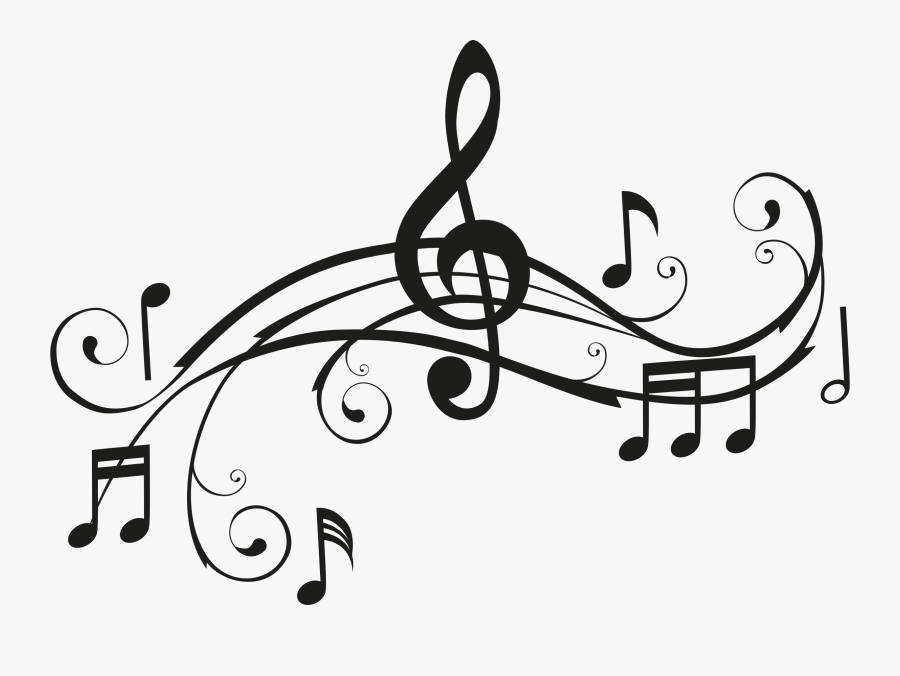Notes Clipart Song Note - Music Clipart Black And White, Transparent Clipart
