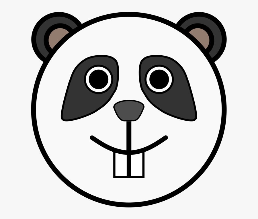 Circle Panda Head Clip Art - Panda Clip Art, Transparent Clipart