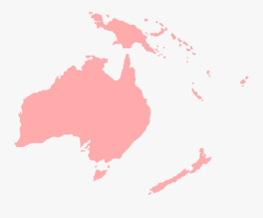Map,area,sky - Oceania Png, Transparent Clipart