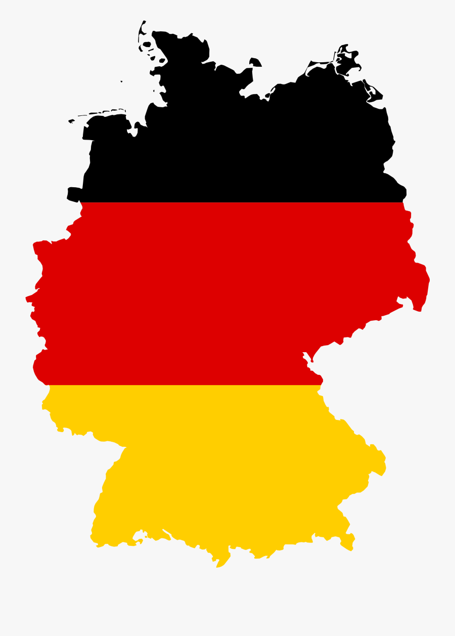 Map Clipart City Layout - German Flag On Germany, Transparent Clipart