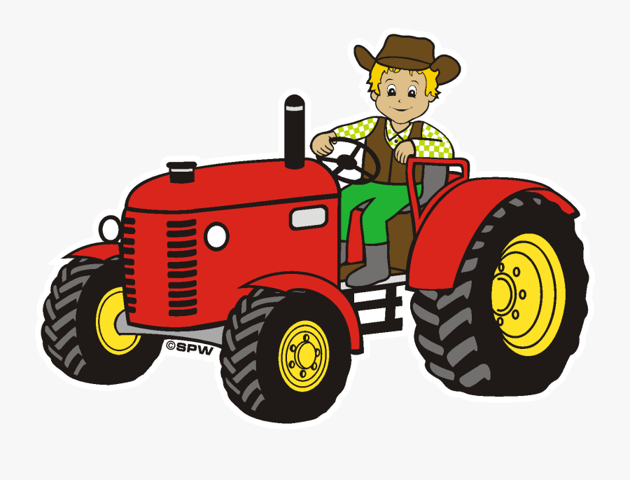 Clipart Barn Tractor - Roter Traktor Clipart Kostenlos, Transparent Clipart
