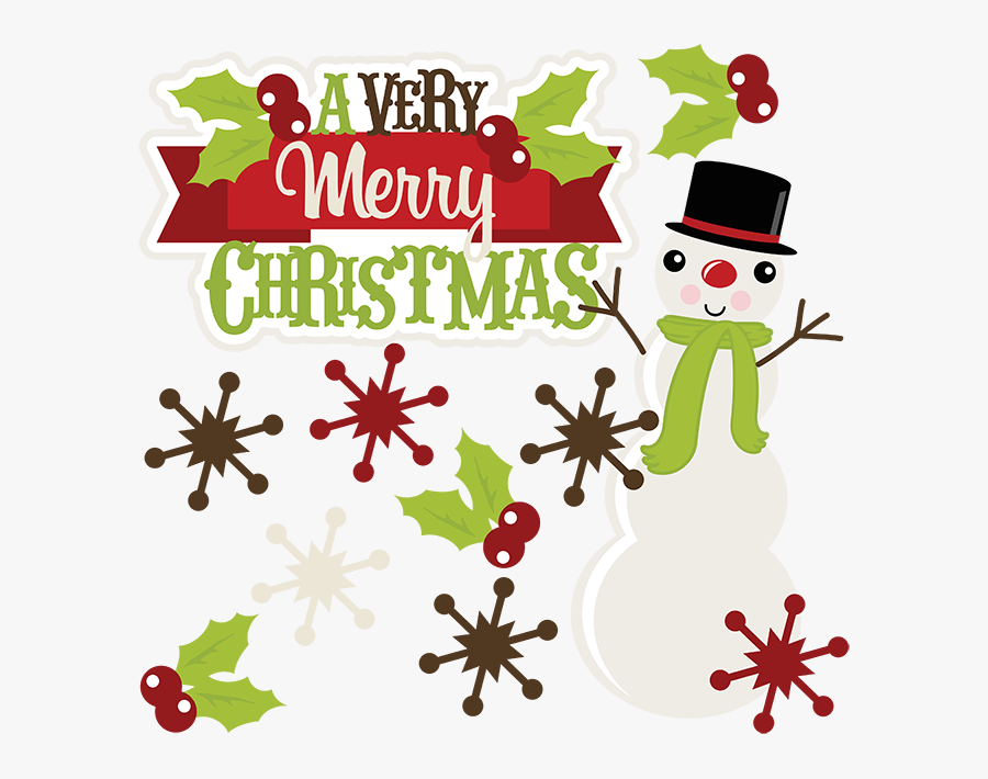 Very Merry Christmas Png, Transparent Clipart