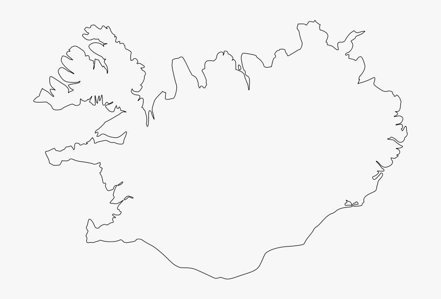 Map Of Iceland - Viking Age Iceland Map, Transparent Clipart