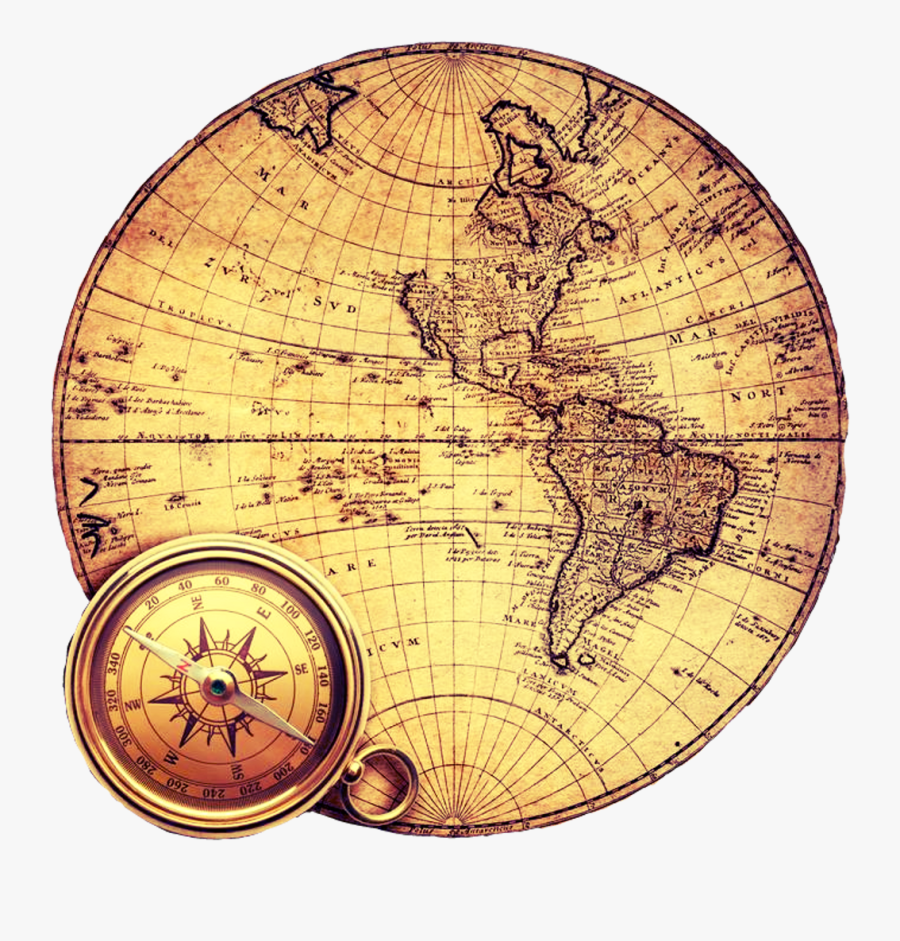 World Map Clipart Vintage, Transparent Clipart