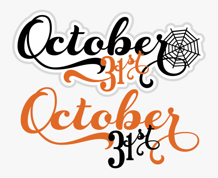 October Free Clip Art Clipart Cliparts For You - October 31 Clipart, Transparent Clipart