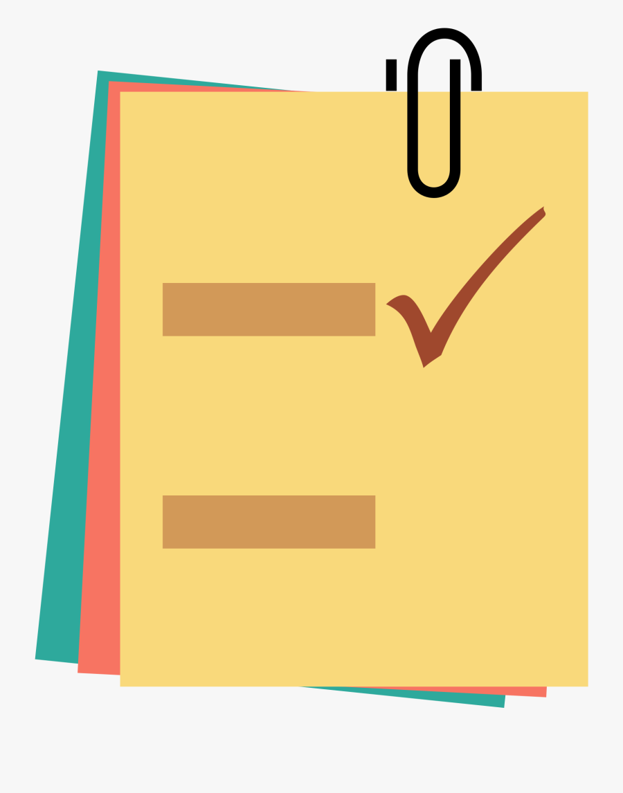 Music Notes Clipart - Post It Vector Png, Transparent Clipart