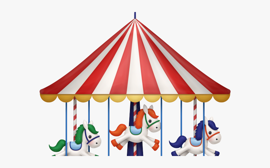 Transparent Kids At The Park Clipart - Carousel Merry Go Round Clipart, Transparent Clipart