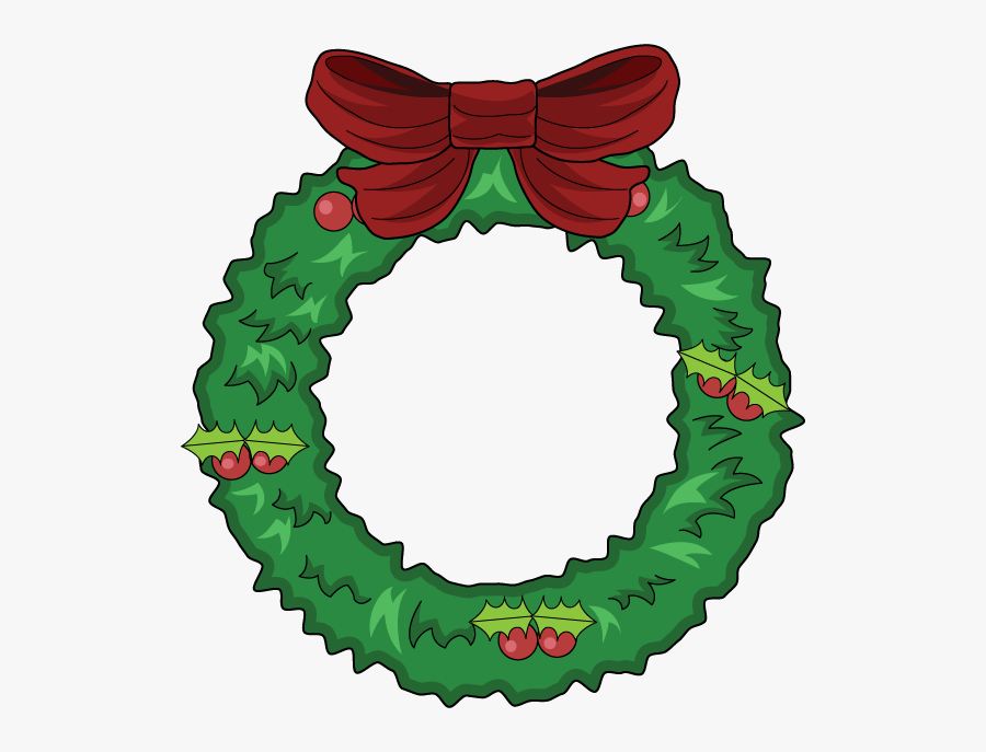 Free Christmas Wreath Clip Art - Christmas Reef Clipart Png, Transparent Clipart