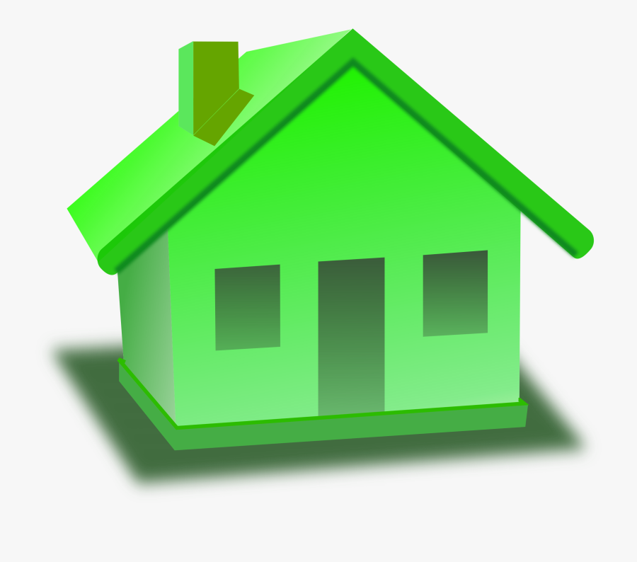 Free House Construction Cliparts - Green House Clip Art, Transparent Clipart