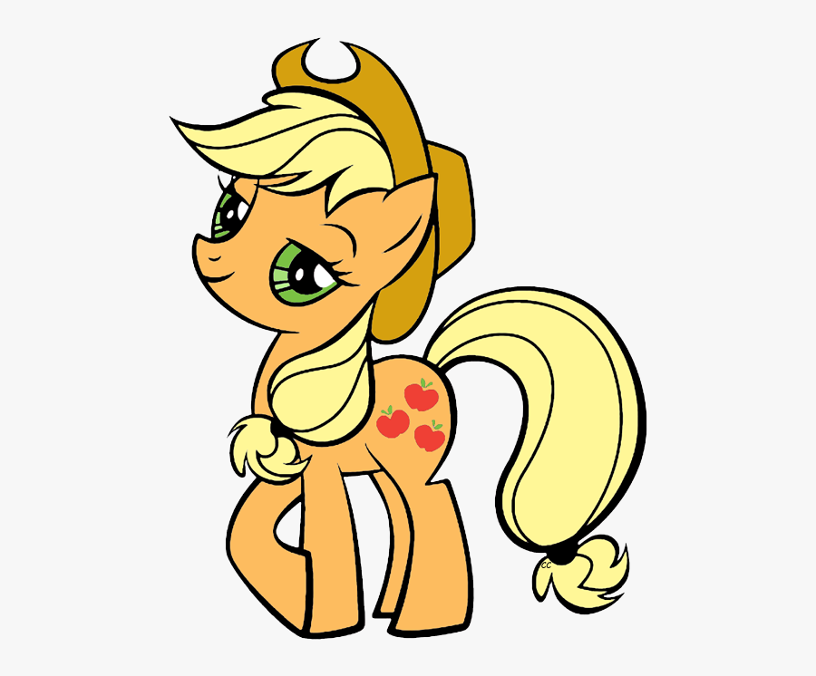 Apple Pie Clipart Black And White - My Little Pony Applejack Coloring, Transparent Clipart