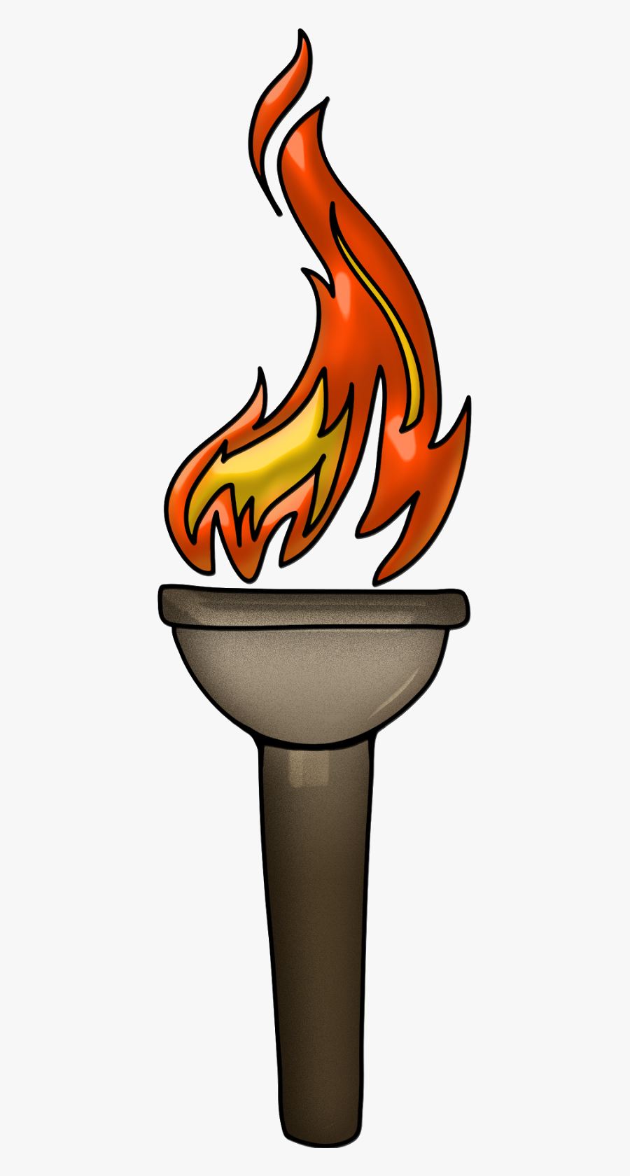 Torch Olympics, Transparent Clipart