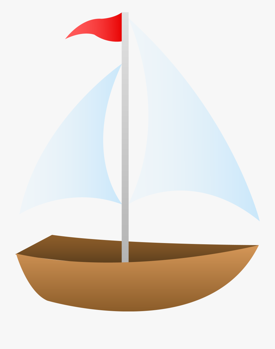 Red Sailboat Free Clipart - Sailboat Boat Clipart Png, Transparent Clipart