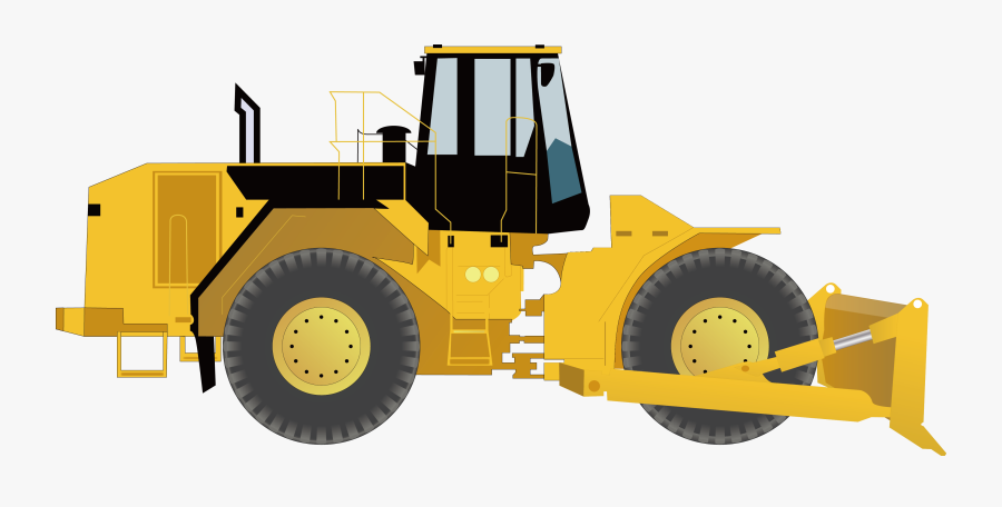 Tractor Clipart Construction - Heavy Equipment, Transparent Clipart