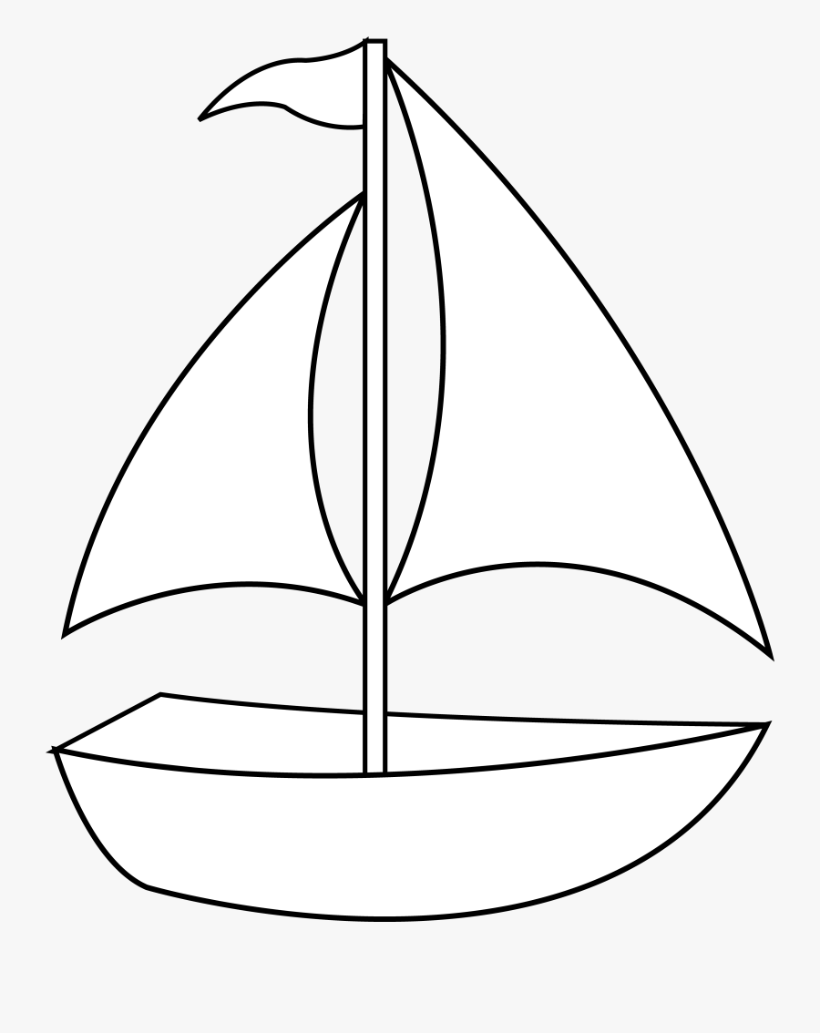 Sailboat Clip Art - White Boat Clipart Png, Transparent Clipart
