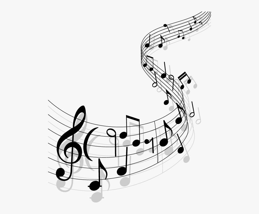 Music Clipart Drawing - Music Notes Clipart No Background, Transparent Clipart
