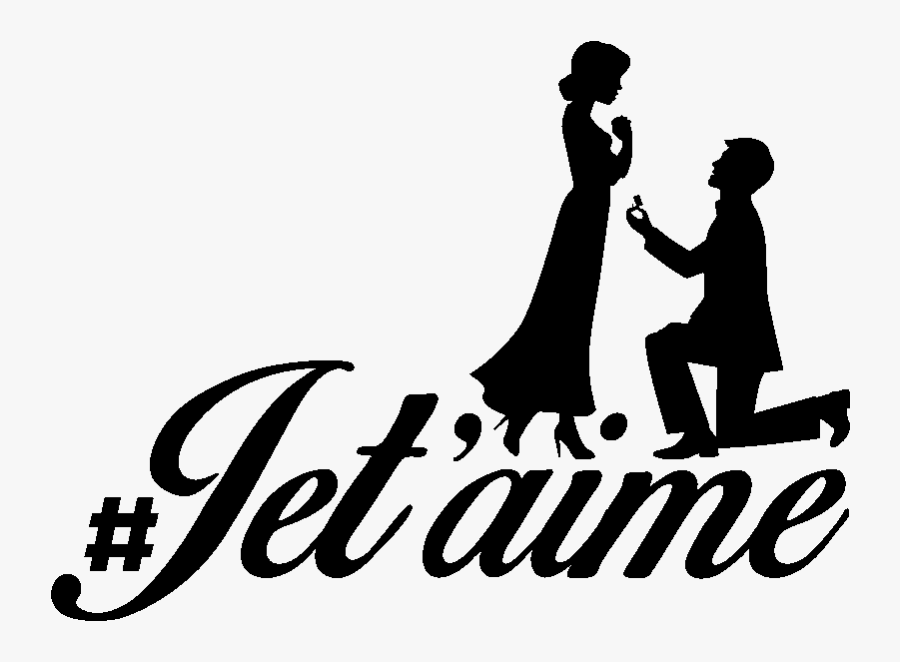 Marriage Proposal Wedding Clip Art - Silhouette, Transparent Clipart