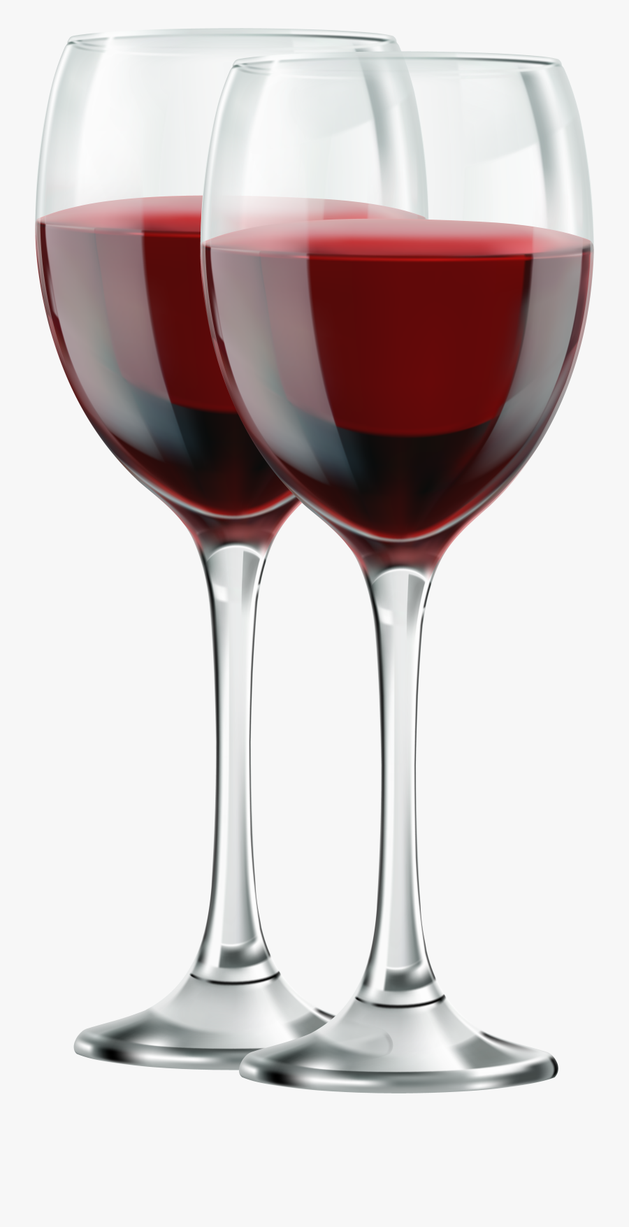Red Cabernet Sauvignon Champagne - Two Glasses Red Wine, Transparent Clipart
