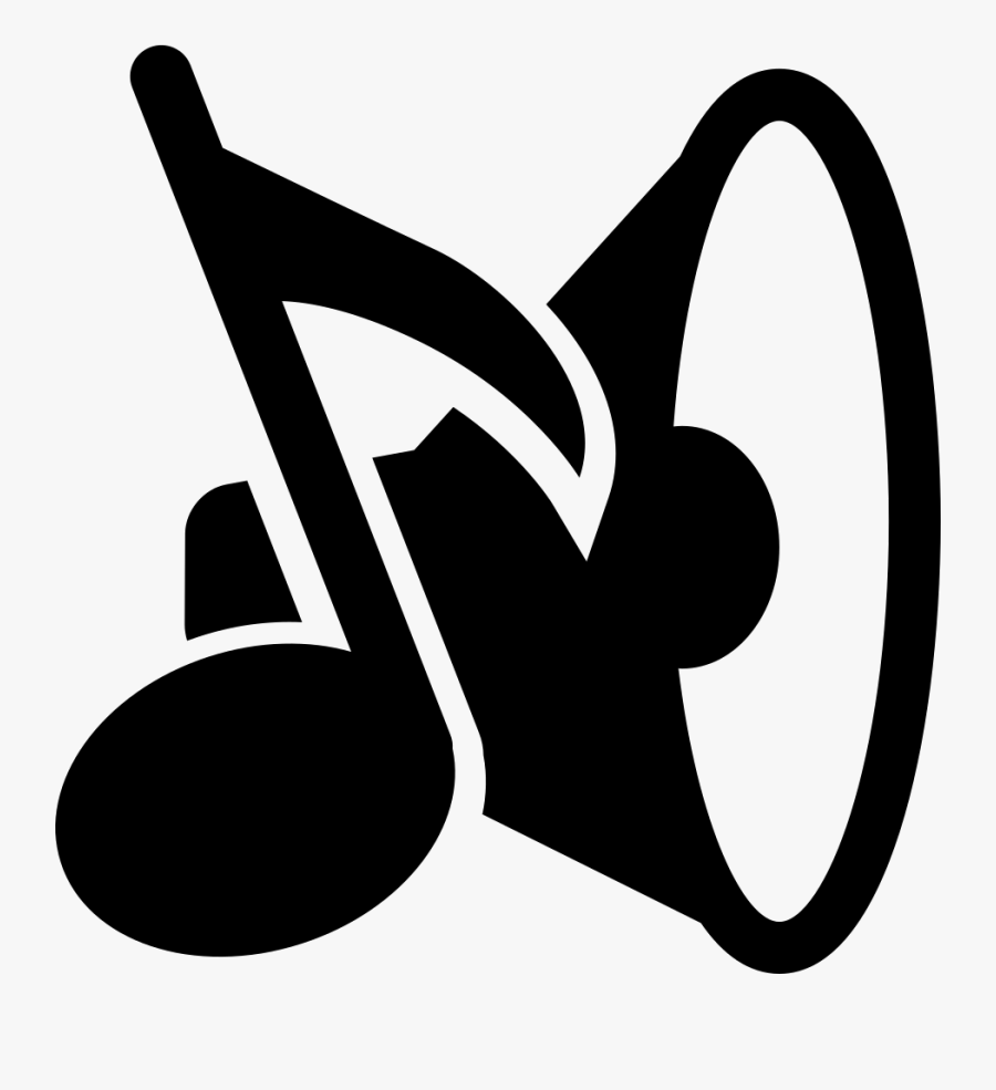 Music Speaker And Musical Note Svg Png Icon Free Download - ตัว โน๊ ต เพลง, Transparent Clipart