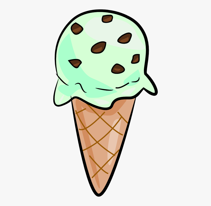 Ice Cream Cone The Totally Free Clip Art Blog Food - Mint Chocolate Chip Ice Cream Clip Art, Transparent Clipart