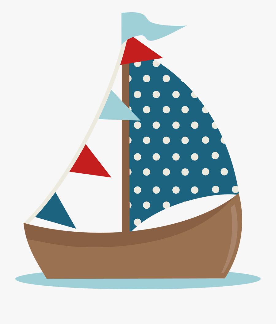 Transparent Nautical Clipart - Cute Sailboat Clipart, Transparent Clipart
