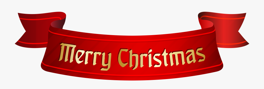 Merry Christmas Banner Png Clip Art - Flag, Transparent Clipart