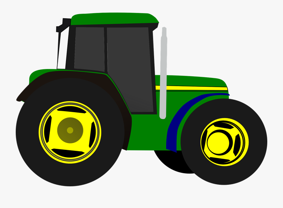 Tractor Farm Equipment Vehicle Transparent Image - John Deere Tractor Clip Art, Transparent Clipart