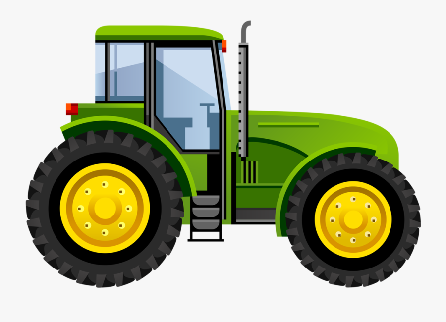 Transparent Tractor Clipart - John Deere Tractor Drawing, Transparent Clipart