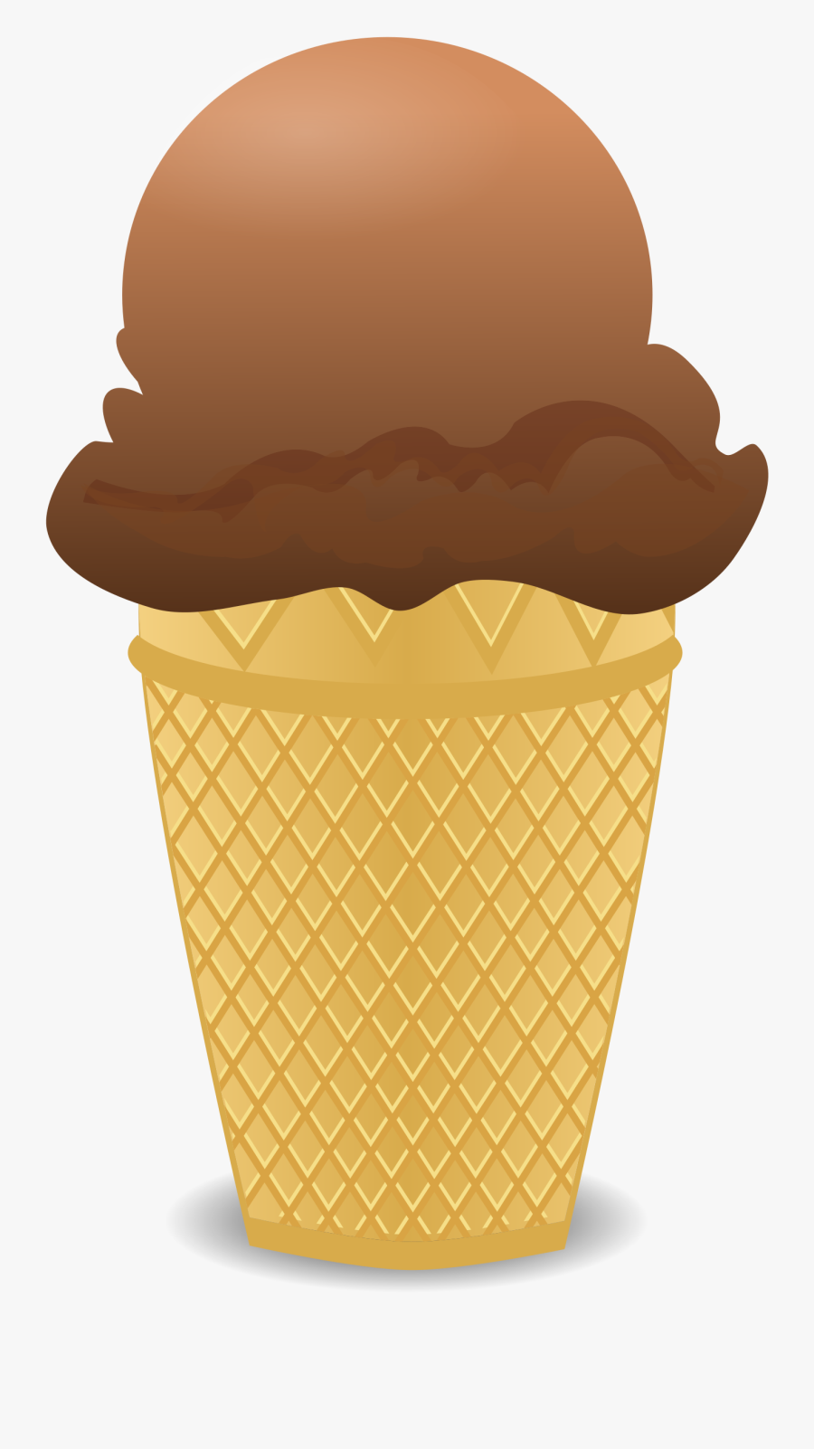 Chocolate Ice Cream Vector Png, Transparent Clipart