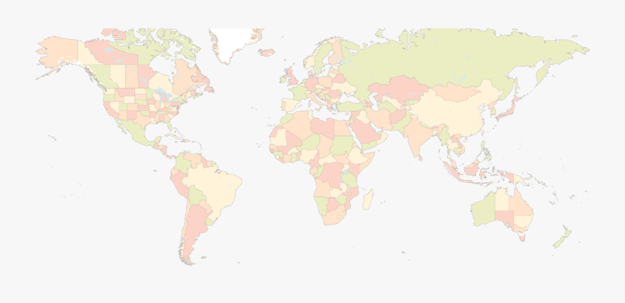World Map Clipart Powerpoint Free - World Map Non Copyrighted, Transparent Clipart