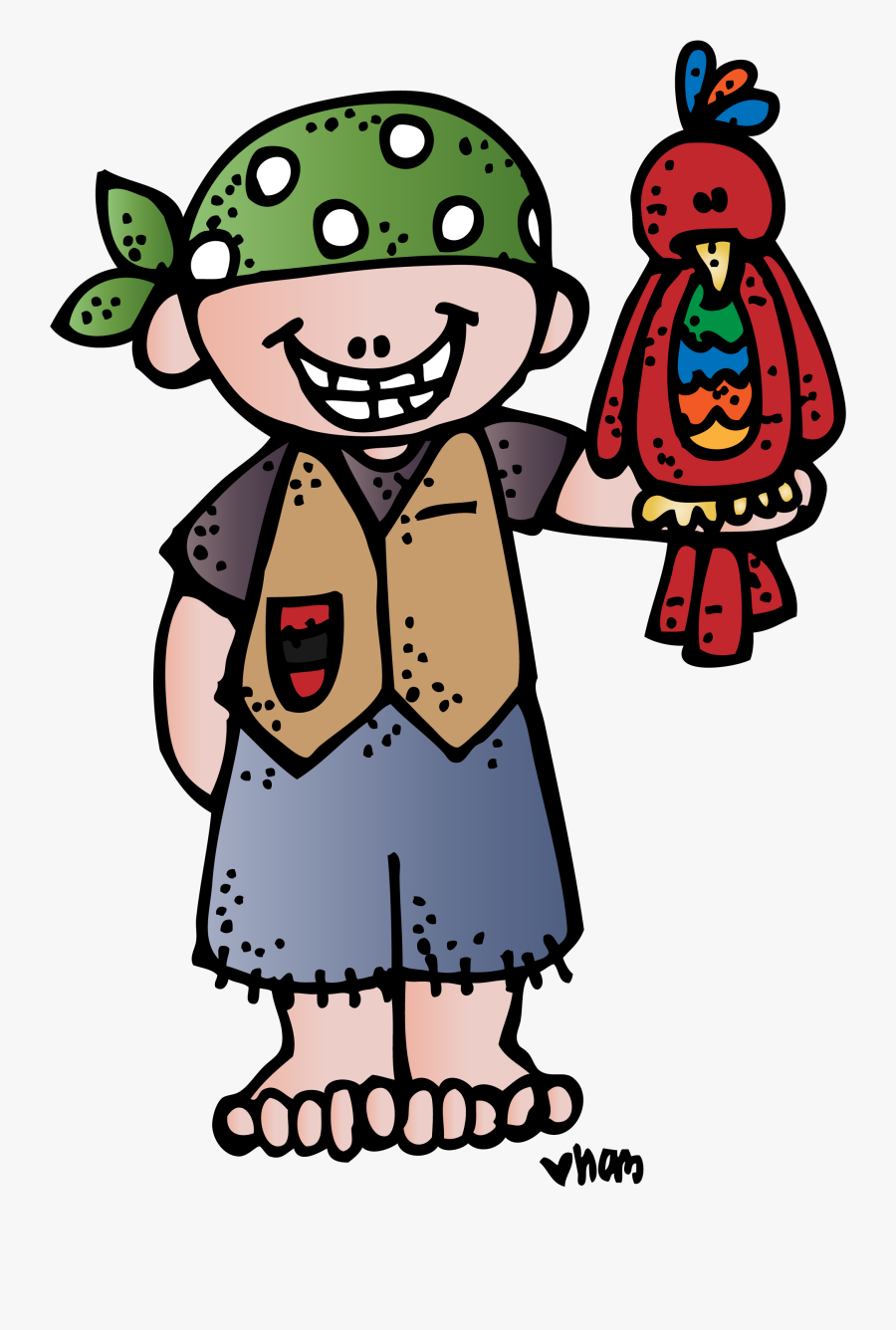 Pirate Clipart - Melonheadz Pirate Clipart, Transparent Clipart