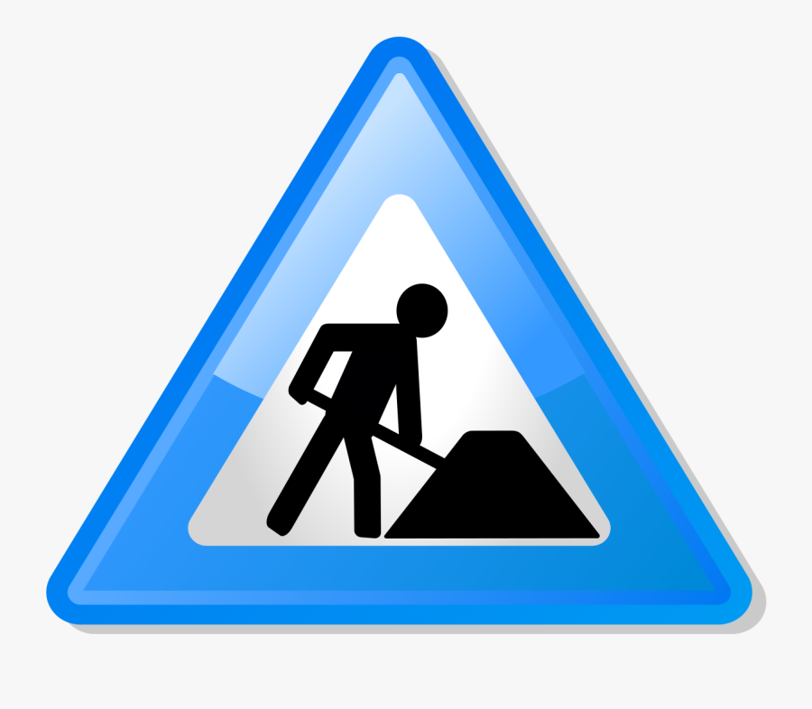Under Construction Icon-blue - Under Construction Blue, Transparent Clipart