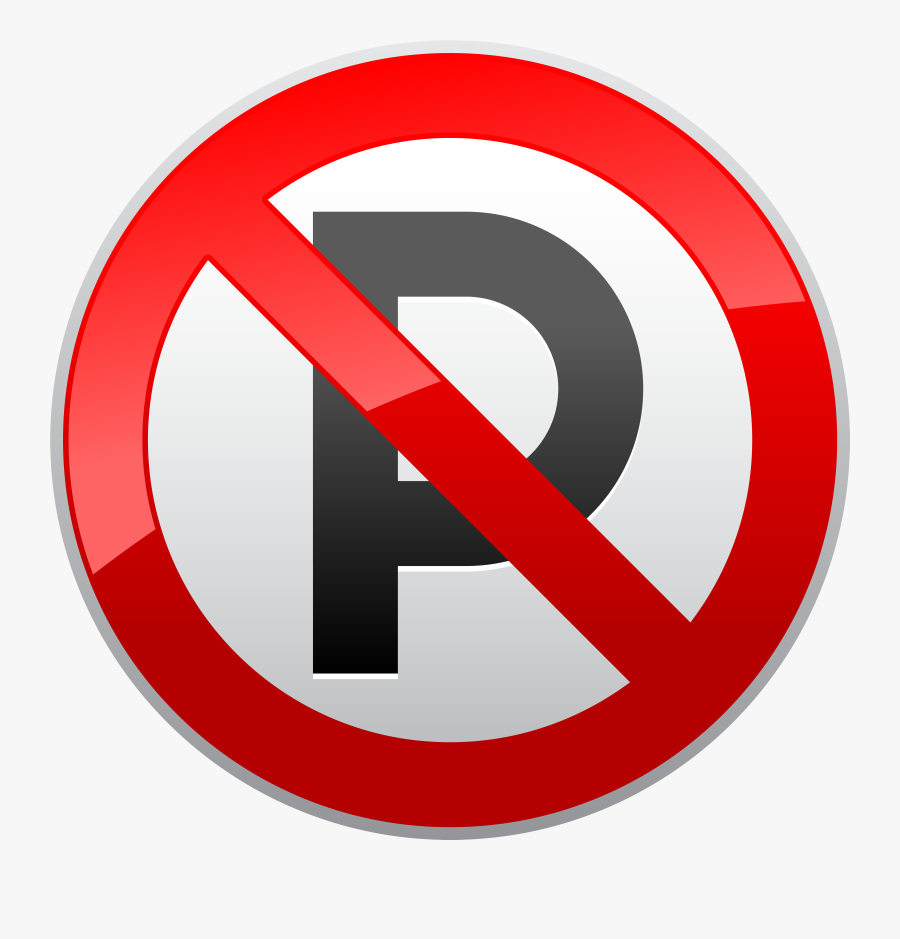 No Parking Prohibition Sign Png Clipart - No Parking Sign Png, Transparent Clipart