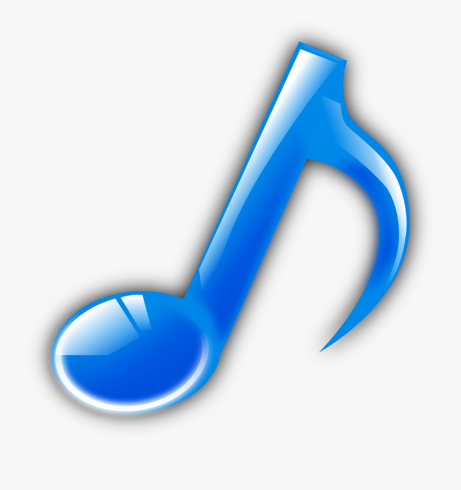 Notas Musicales De Color Azul, Transparent Clipart