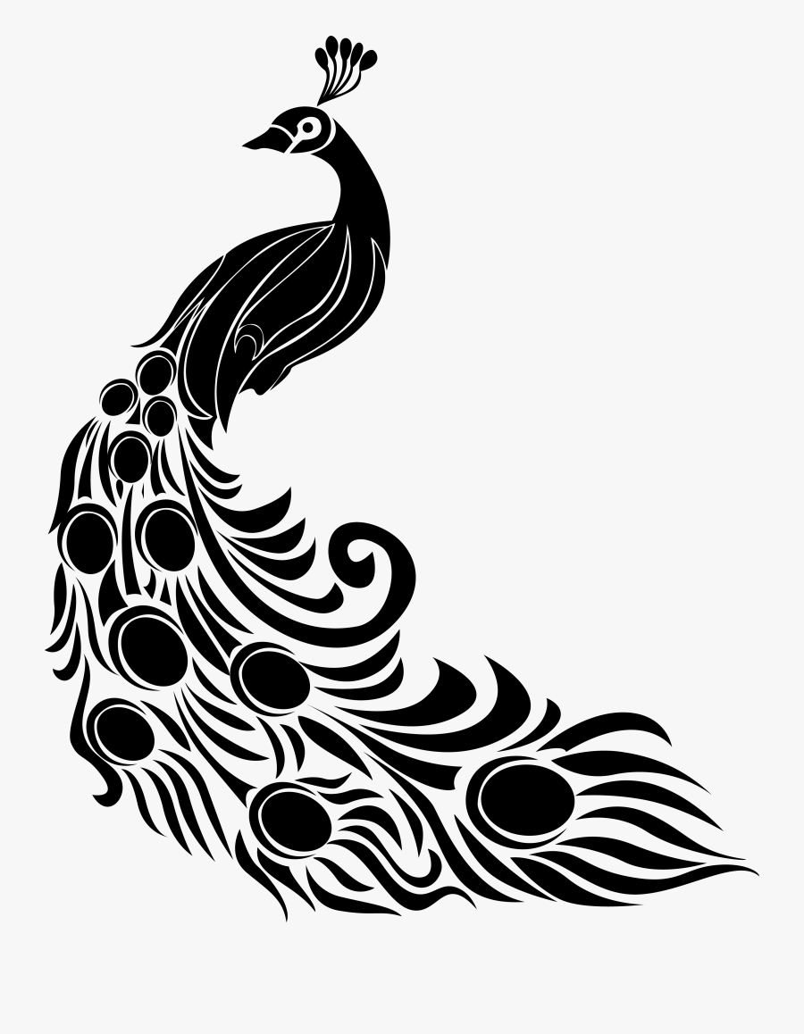 Free Indian Symbols, Signs, Patterns - Peacock Drawing Images With Colour, Transparent Clipart